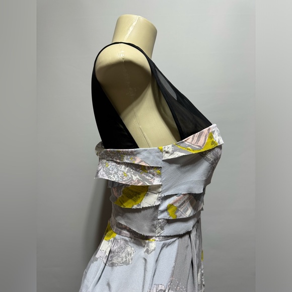 Anthropologie Twinkle By Wenlan Mini Y2K Retro Sleeveless Silk Pocket Dress Sz2 - Picture 7 of 15